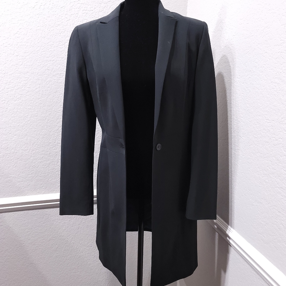Express Black long wool dressy blazer